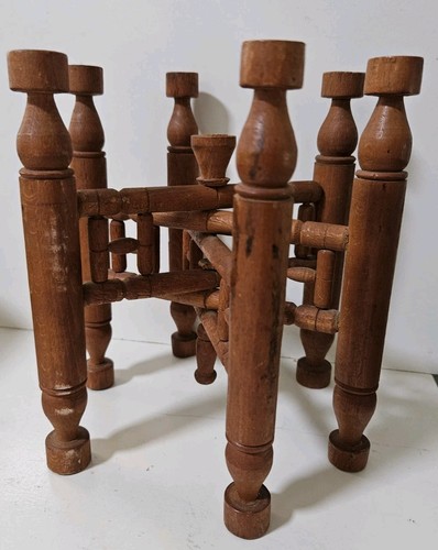 Vintage wood side tea coffee - wood,