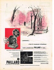 ADVERTISEMENT ADVERTISING 0314 1959 PAILLARD 8mm projector
