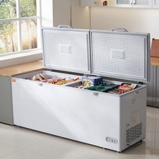 VEVOR Congélateur Coffre 561 L Grand Surgélateur avec 4 Paniers Amovibles Maison