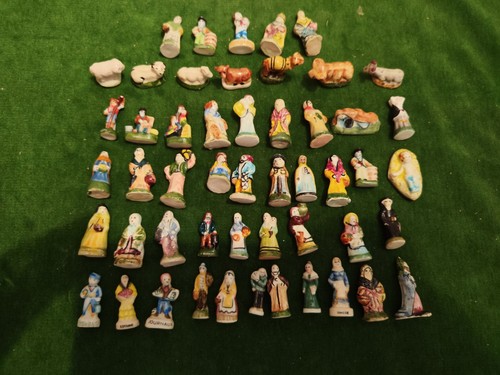 Lot petits santons - lot, fèves