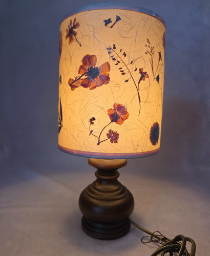 Lampe chevet vintage bois - de,