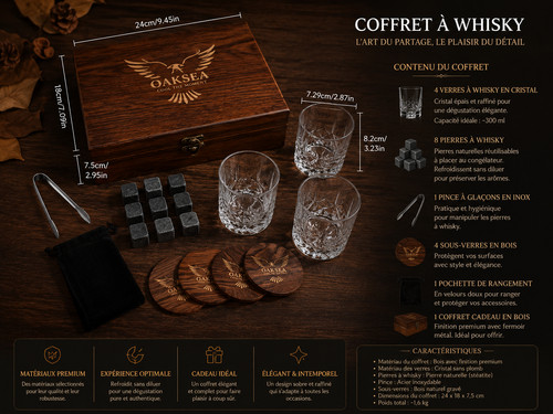 Coffret whisky premium - coffret, –