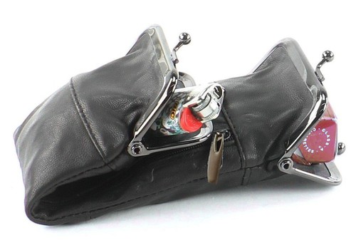 Cuir noir cigarette - cuir,