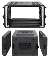 6U Rack Case Shallow 17" Depth, 19" Rackmount Flight Case, Watertight Dust-Pr...