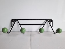 PORTE- MANTEAU BOULES BOIS VERTE FER ET BOIS