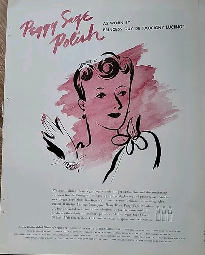 1938 peggy sage - peggy, manicure