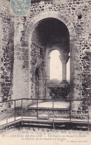 Antique postcard falaise - antique,