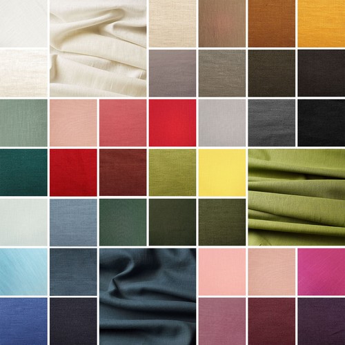 Toile lin naturel 100 - de, %