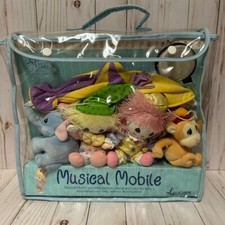 Precious Moments Luv N Care Musical Mobile Crib Set Plush Circus Hanging NOS