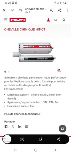 Chevilles chimiques scellement - chevilles,
