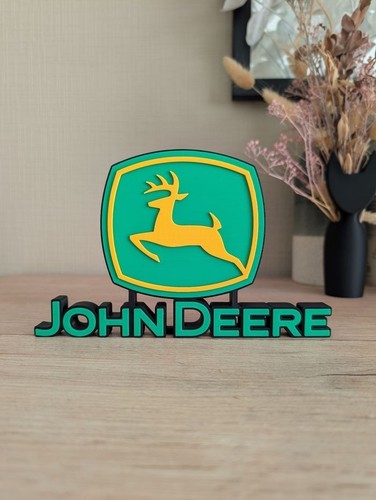 Logo john deere - décoration, 3d