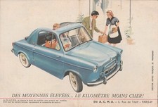 Vespa 400 Automobile - Prospectus Original / Catalogue / Brochure - Voiture Old
