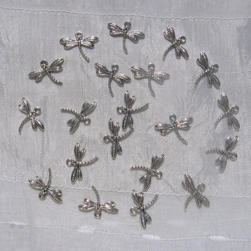 Lot breloques libellule - 20,