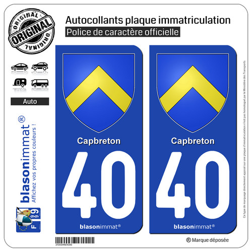 Stickers autocollant plaque - 2,