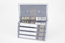 5x Maxell XL II S 60 Audio Cassette - Clean Inlay (header only)