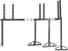 Playseat TV Stand Pro – Support Triple Écran Extensible – Argenté