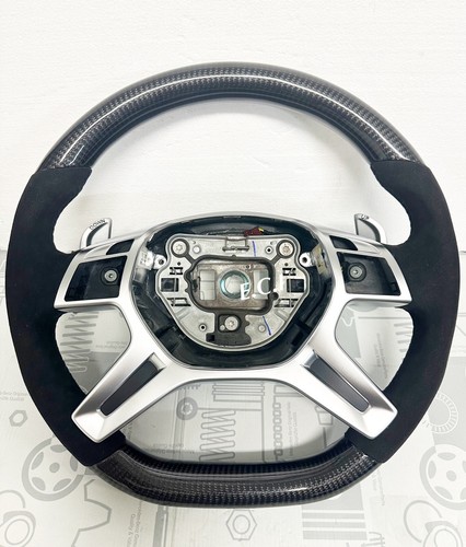 Volant cuir noir carbone - volant,