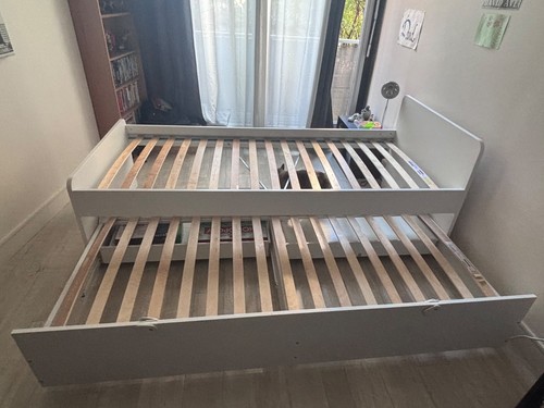 Lit enfant gigogne 90x200 - lit,