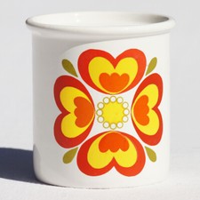 Vintage Salins France Earthenware Yogurt Pot Cannes Model