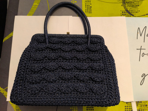 Sac main tricot - tricot, vintage