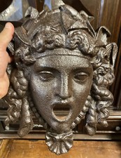 Fountain head cast iron 19th century Gorgon Empire Medusa Versace castle garden