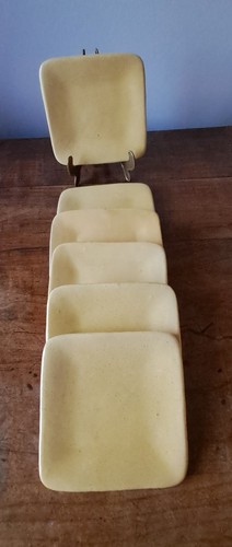 Lot assiettes carrées en - 6,
