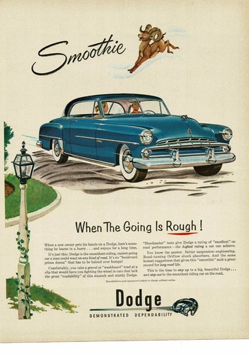 1952 dodge blue coronet door - 1952,