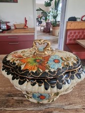 Ancienne petite Soupière Céramique D’Art H.Bequet Quaregnon Made In Belgium 