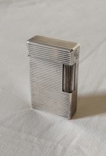 Ancien Briquet Dupont Vintage Plaqué Argent Old Lighter Made In France