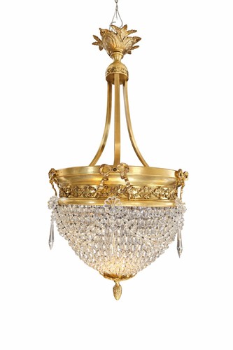 Lustre corbeille french - lustre, en