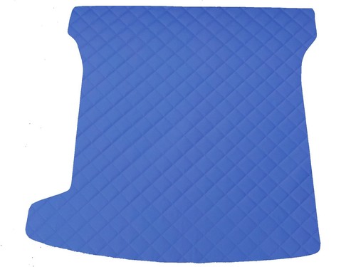 Cuir éco tapis coffre bleu - cuir,