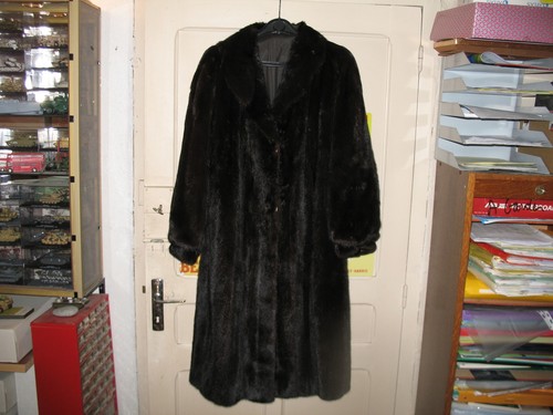 Manteau vison naturel - manteau, en