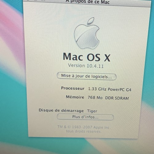 Apple ibook portable blanc - portable,