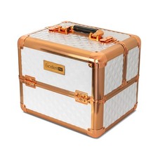Valise Manucure Mobile Excellent Pro Diamond 3D Blanche Cuivrée