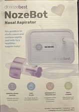 Dr. Noze Best NozeBot Electric Baby Nasal Aspirator Hospital Grade Suction NEW
