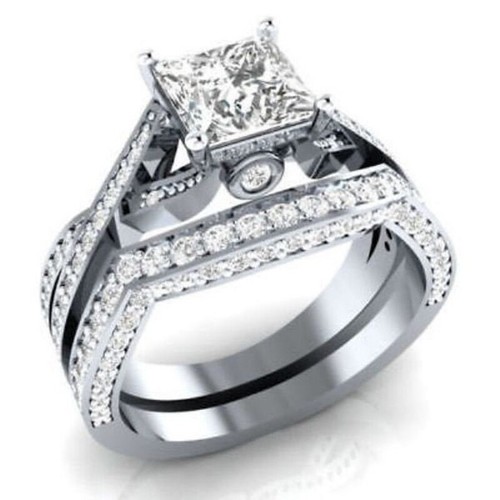3ct princesse simulé diamant - princesse,