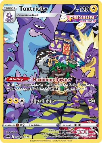 Pokemon tcg toxtricity - tcg, (crz