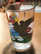VERRE SCHTROUMPF PEYO  1987