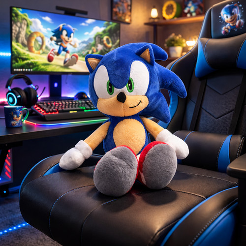 Sonic the hedgehog peluche - sonic,