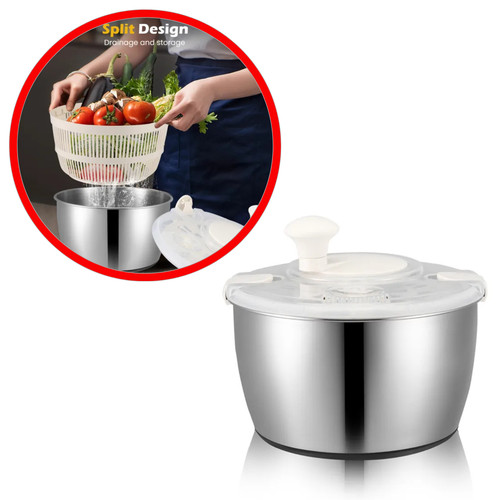 Essoreuse salade inox 8l - à, 4,8l