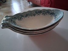 Lot de  4 ramequins en  faïence  anglaise  Numéroté   Vers 1900