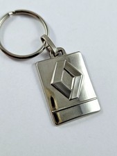 KEYRING - RENAULT 2010s silver metal RELIEF Twingo MEGANE Kangoo CLIO scenic