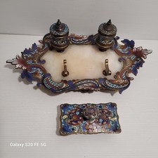 Encrier + Tampon Émaillée