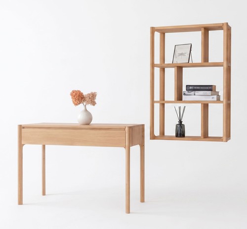 Set coiffeuse étagère murale - coiffeuse,