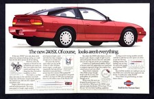 1989 Nissan 240SX Coupe photo Of Course, Looks Aren't Everything 2-page print ad