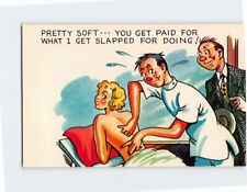 Postcard Masseur Massage Humor/Joke/Comedy Art Print