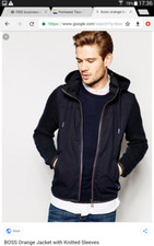 Veste orange Hugo Boss avec