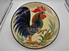 (1141) CERAMIC / TERRACOTTA SIGNATURE ROOSTER PLATE PLATE TO IDENTIFY