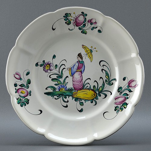 Assiette faïence desvres géo - assiette,