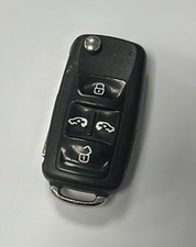 GENUINE VOLKSWAGEN SHARAN 5 BUTTON REMOTE FLIP KEY FOB TESTED 7N0837202F